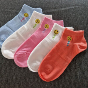 lány titok zokni smile mintás