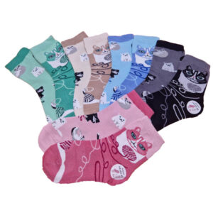 lány gyerek zokni cicás felemás minta 1