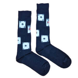 kártya mintás térdzokni