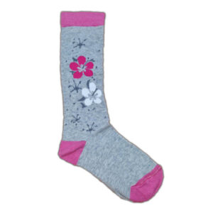 lány virágos térdzokni