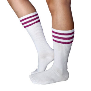 csíkos zokni magas szárral azálea