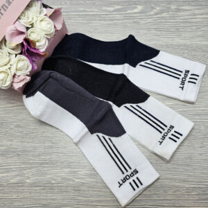 szuntex vékony sportzokni fehér szárú