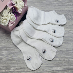 bambusz férfi csúszásgátlós titokzokni fehér YF8685