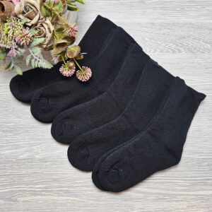 Szuntex gyerek VASTAG zokni 5 pár FEKETE