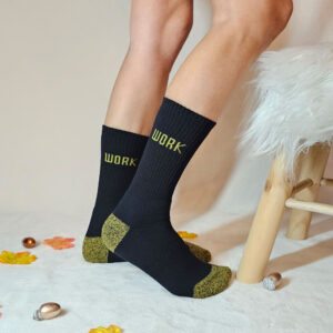 munkás vastag zokni 3 pár-sárga