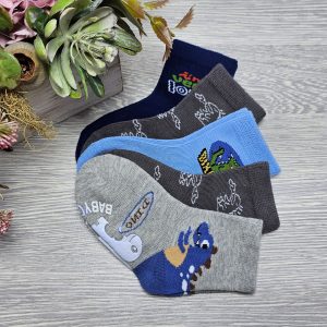 bébi fiú zokni csúszásgátlós BF1356