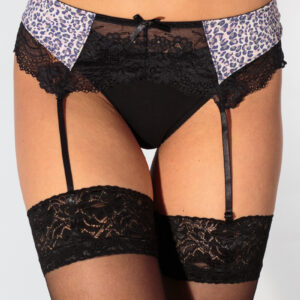 párduc mintás harisnyatartó