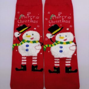 Hóember mintás zokni