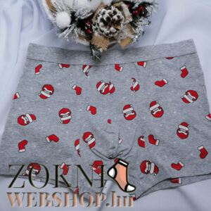 mikulásos boxer-szürke