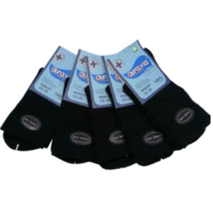 női gumi nélküli zokni fekete