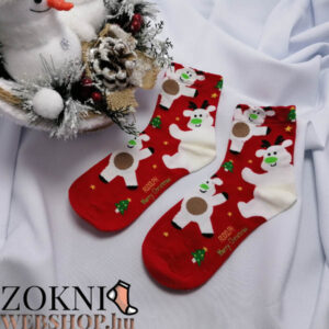 női mikulásos zokni SN7623-4