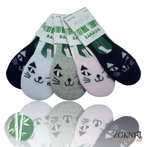 bambusz női balerína zokni