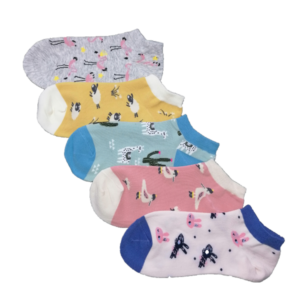 Női titokzokni állat mintás 5 pár/cs