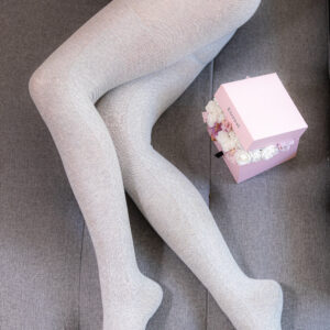 bambusz mintás harisnya-világos szürke