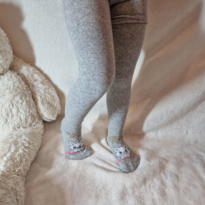 gyerek harisnya cicás világos szürke