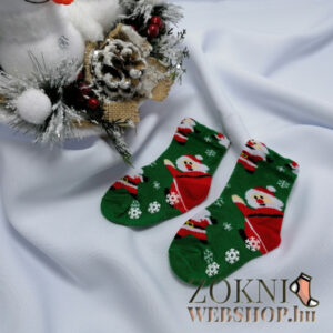 mikulásos bébi zokni SB7916-mikulás-zöld