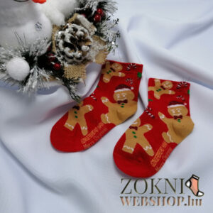 mikulásos gyerek zokni SG7826-mézis