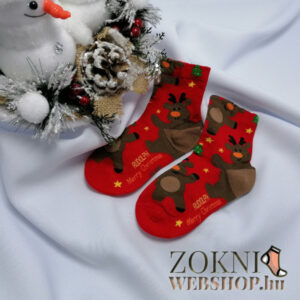 mikulásos gyerek zokni SG7829-maci