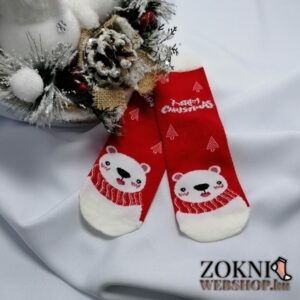 mikulásos gyerek zokni SGP7822 macis