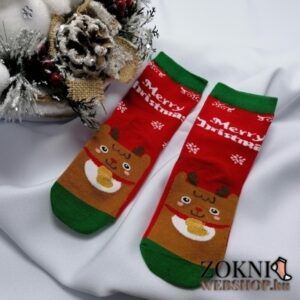 mikulásos gyerek zokni SGP7822 szarvas