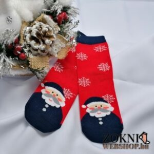 mikulásos gyerek zokni SGP7822 télapós kék