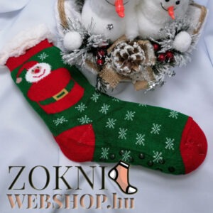 mikulásos mamusz SNM5265 zöld télapó