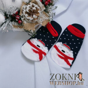 mikulásos zoknimamusz SNDV7729-kék-maci