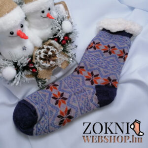 mintás mamusz Aura NM7355-5-lila