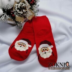 női mikulásos zokni télapós