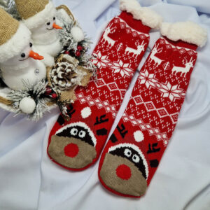 Mikulásos mamusz rénszarvas mintás