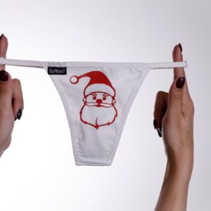 Barones télapós tanga fehér