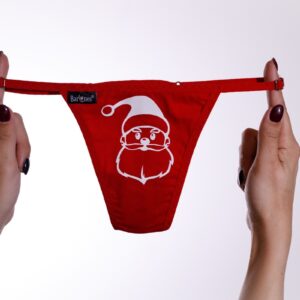 Barones télapós tanga piros