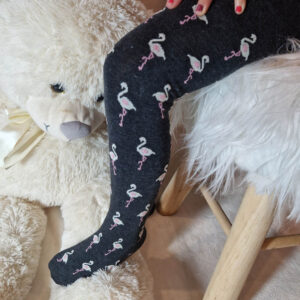 flamingós gyerekharisnya sötét szürke