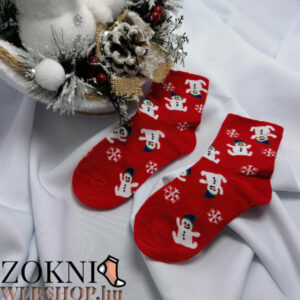 gyerek mikulásos zokni SG7827-2