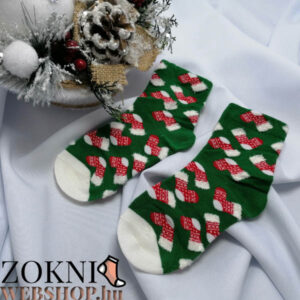 gyerek mikulásos zokni SG7827-3