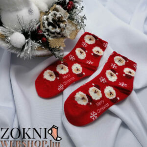 gyerek mikulásos zokni SG7827-4