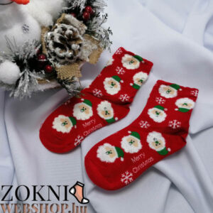 gyerek mikulásos zokni SG7827-5