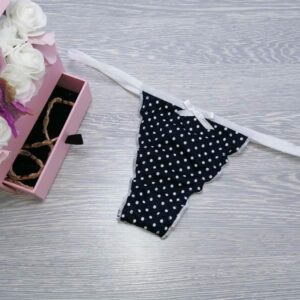 LUCIFER NAGY pöttyös tanga kék-fehér