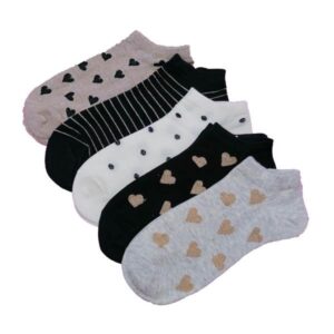 női titokzokni szívecskés lurexes