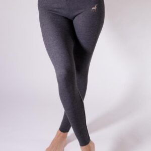 magas derekú leggings-szürke