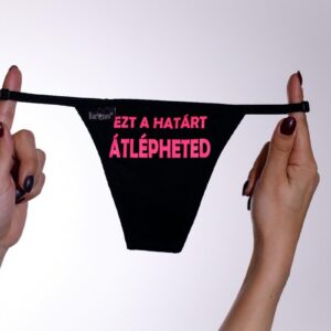 barones-pántos-tanga-ezt a határt átlépheted mintás-fekete-pink