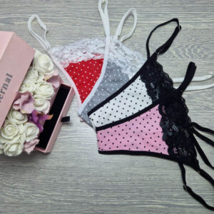 LUCIFER-TANGA-PÖTTYÖS-CSIPKÉS