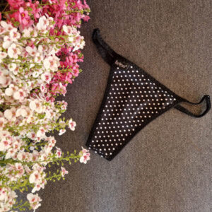 barones pántos tanga pöttyös-fekete