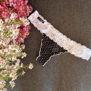 barones salsa tanga pöttyös-fekete