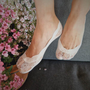 csipkés balerina zokni fehér