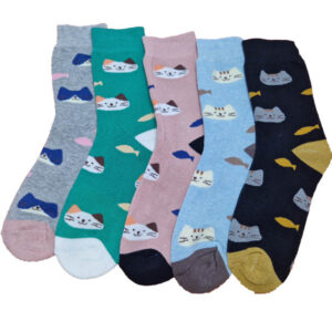 cicás halas női vastag zokni