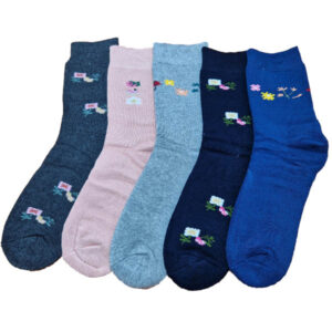 bambusz vastag zokni virágos