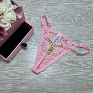 ékszeres tanga rózsaszín 1