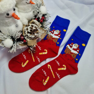 férfi mikulásos zokni