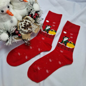 férfi mikulásos zokni